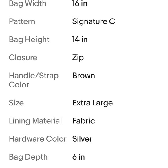 Coach extra large tote Used condition - Picture 8 of 13